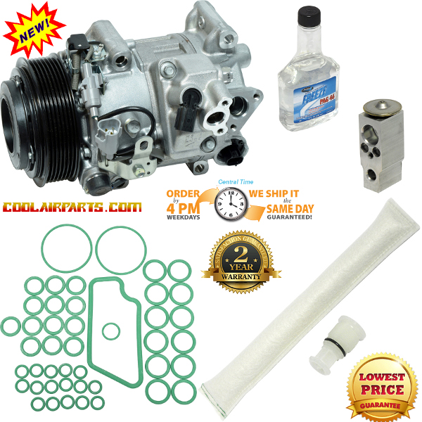 New A/C Compressor GS350 8832048220 Avalon RX350 Sienna Highlander AC KIT RX450h 8831008083, 4471504920, 4472809110